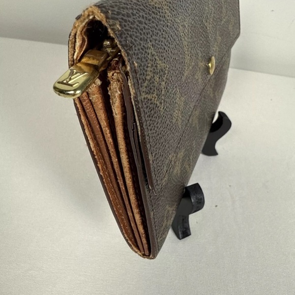 Louis Vuitton Sarah Brown Monogram Long Wallet Authentic Brown with dust pouch - Picture 7 of 16